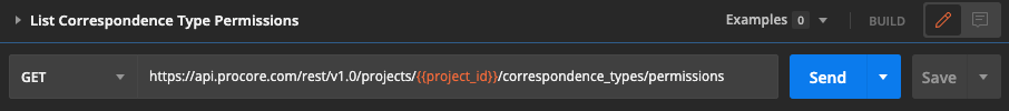 List Correspondence Type Permissions