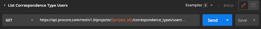 List Correspondence Type Users