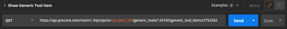 Show Generic Tool Item